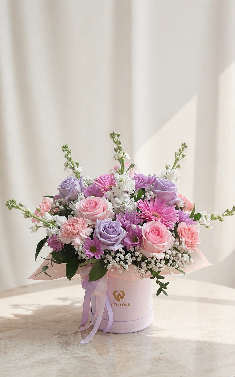 Lavander Kiss Flower Box