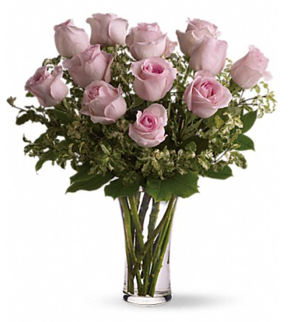 A Dozen Pink Roses