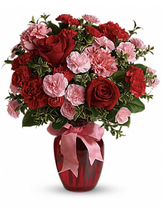 Dance With Me Bouquet with Red Roses