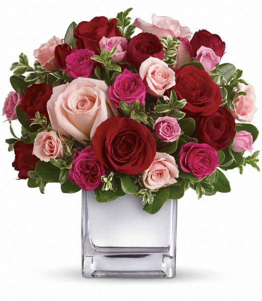 Love Medley Bouquet with Red Roses
