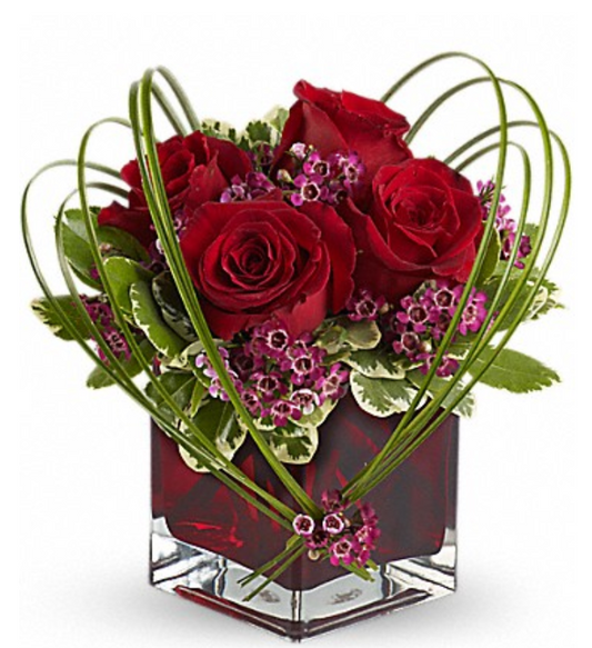 Sweet Thoughts Bouquet With Red Roses
