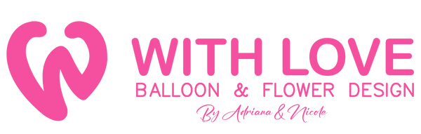 With Love Balloon & Flower Design