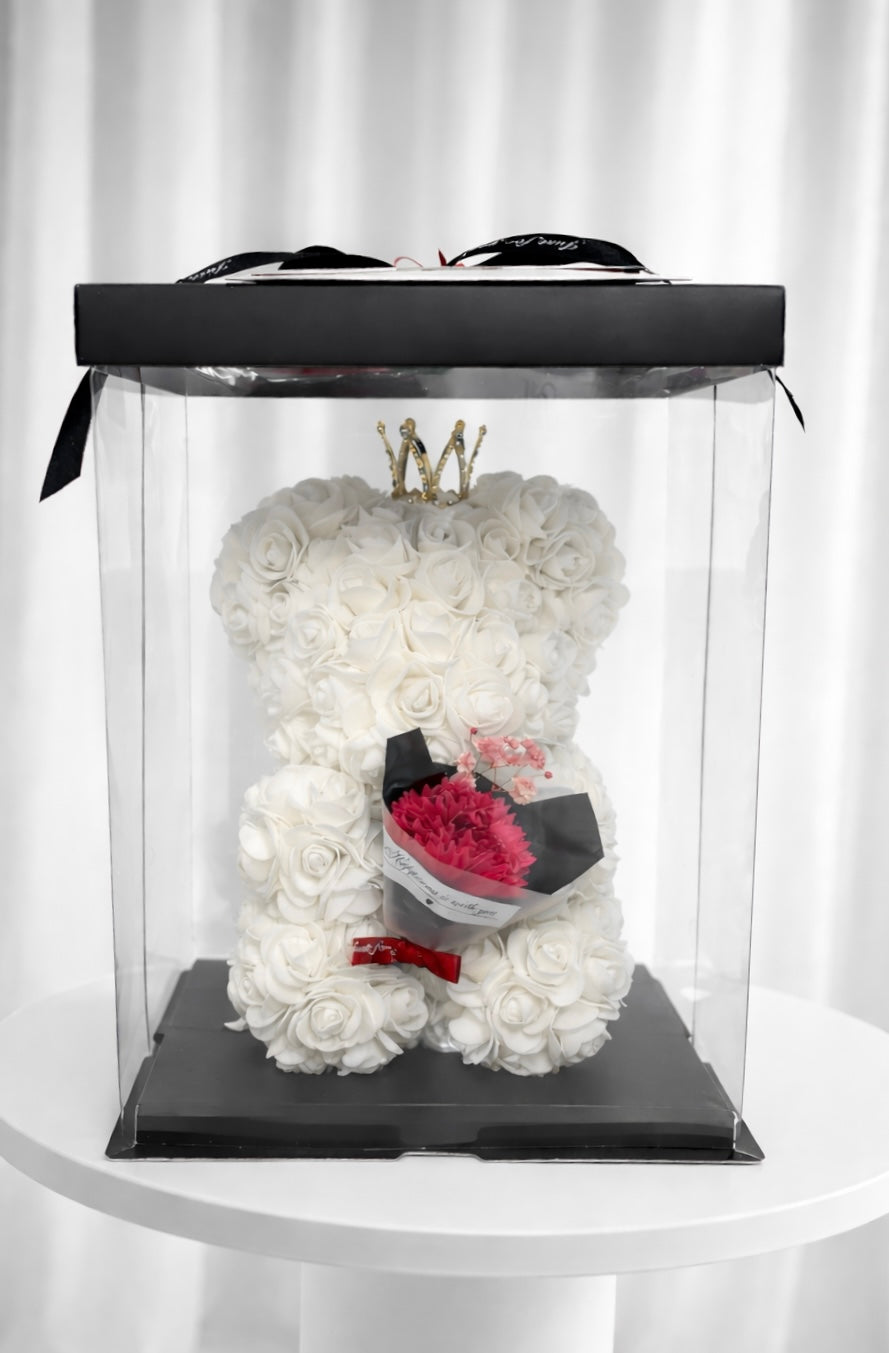 Rose Bear in a Box