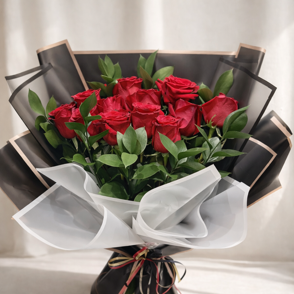 Luxe Bouquet - 12 Roses