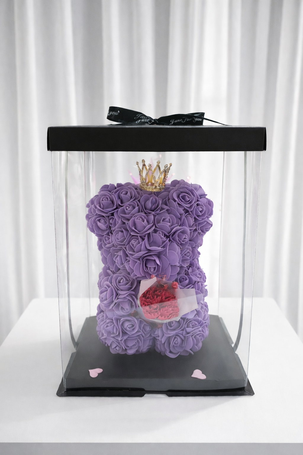 Rose Bear in a Box